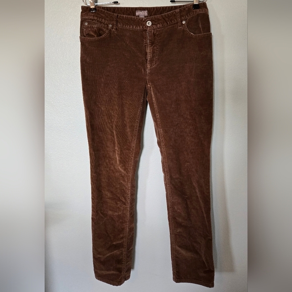 J.Jill Brown Corduroy Pants Size 8 - Picture 1 of 6